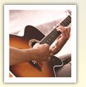 playing guitar